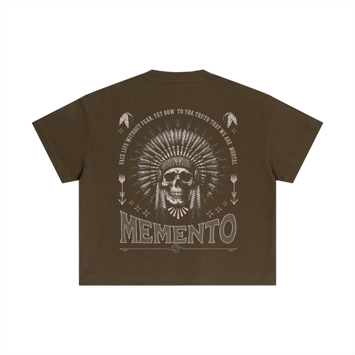 Skully Essential Cotton Boxy T-Shirt - Memento Mori Clothing