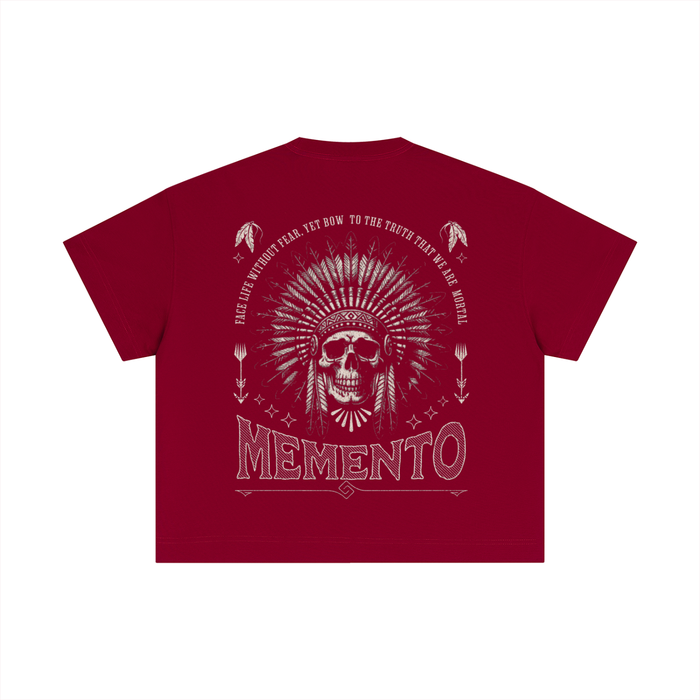 Skully Essential Cotton Boxy T-Shirt - Memento Mori Clothing