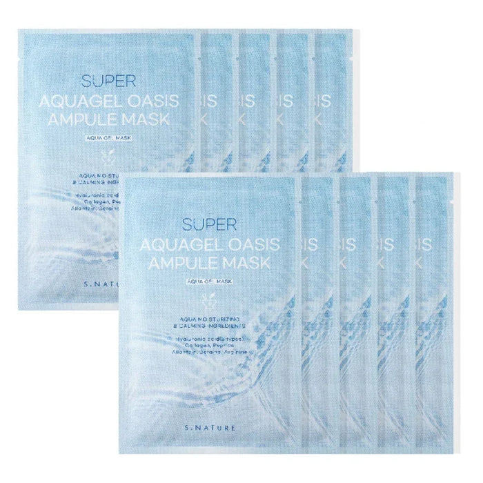 [S.NATURE] Super Aquagel Oasis Ampule Mask 30ml*10EA - Ballagrio