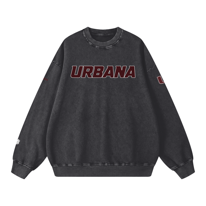 Snow Washed Oversized Sweatshirt - Memento Mori Clothing