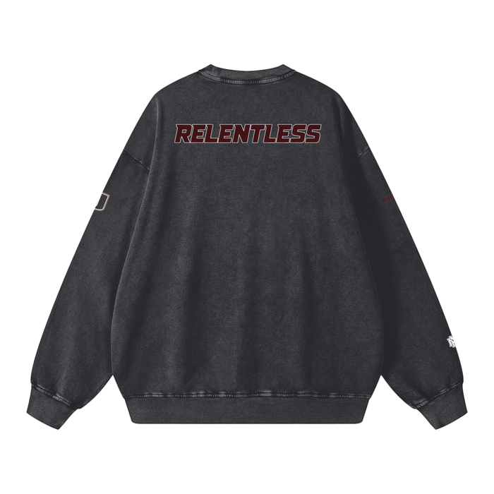 Snow Washed Oversized Sweatshirt - Memento Mori Clothing