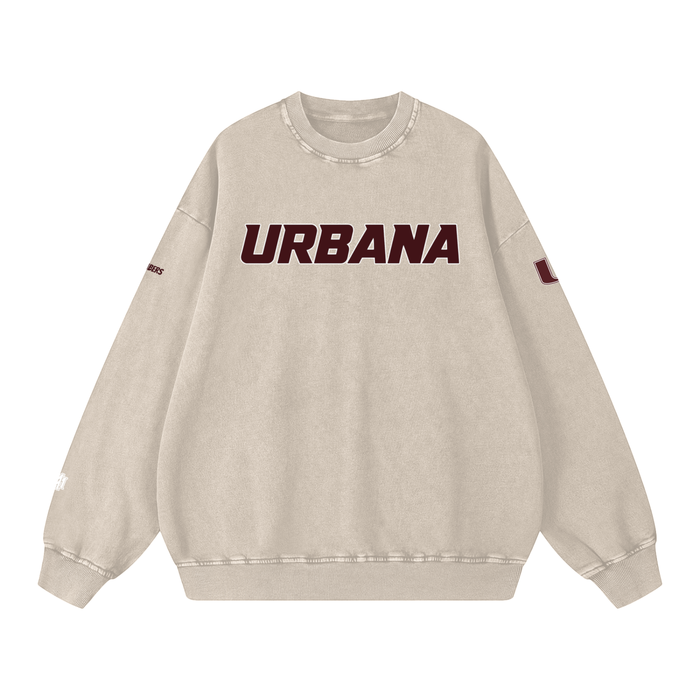 Snow Washed Oversized Sweatshirt - Memento Mori Clothing