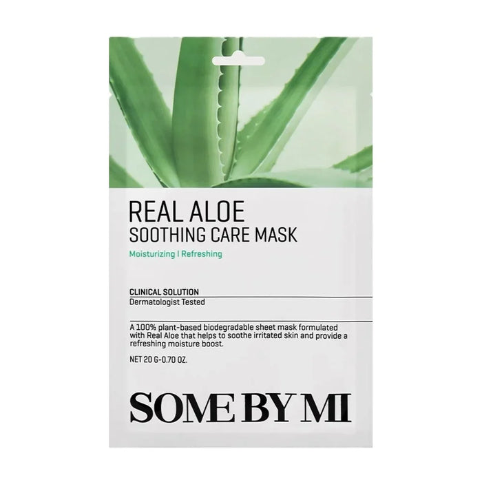 [SOME BY MI] Real Aloe Soothing Care Mask 20g*10EA - Ballagrio