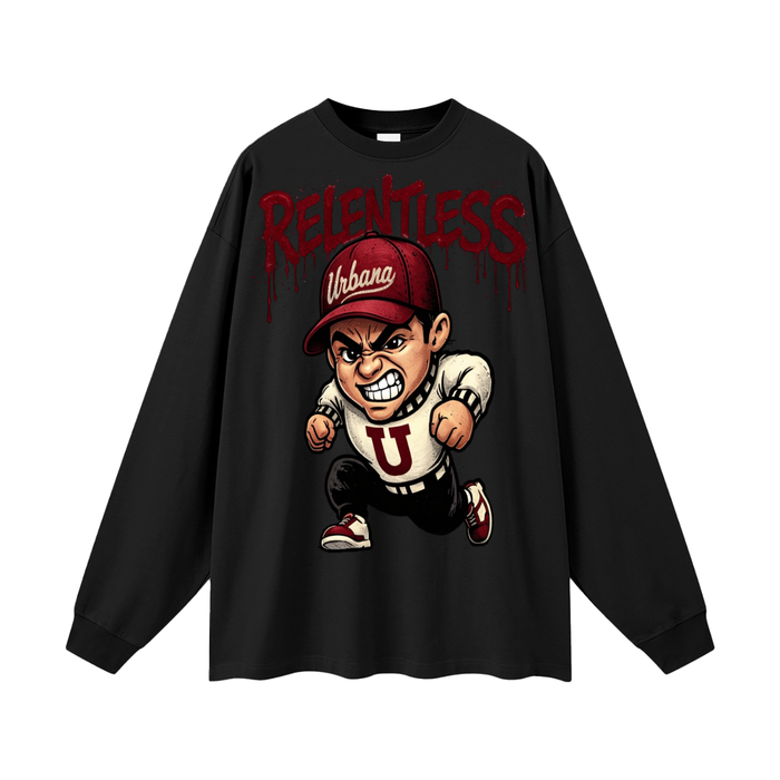 Sparky Oversized Unisex Long Sleeve T-Shirt - Memento Mori Clothing