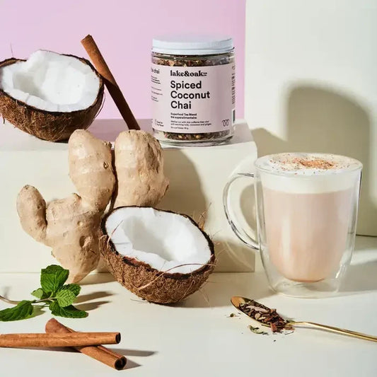 Spiced Coconut Chai – Superfood Tea Blend (65g) | Lake & Oak