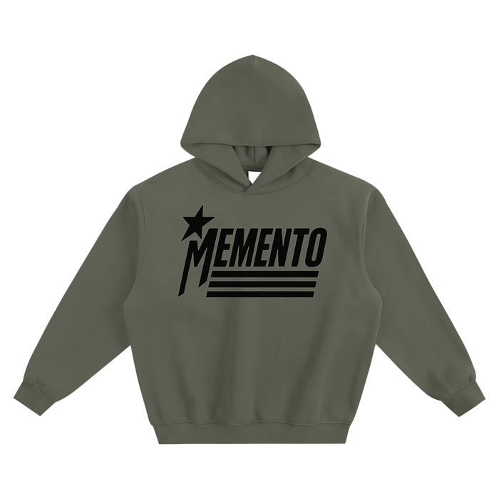 Star-Mento Fleeced Boxy Hoodie - Memento Mori Clothing