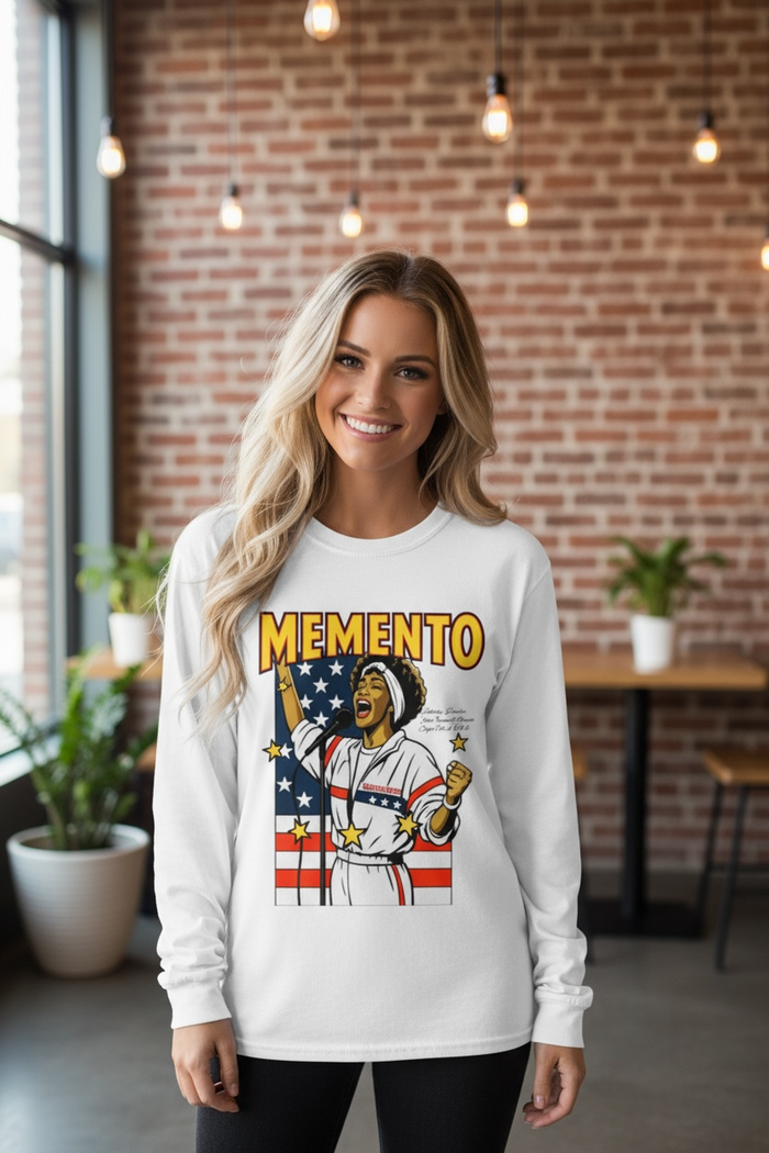 Star Spangle Whitney Non-Shrink Mock Neck Sweatshirt - Memento Mori Clothing