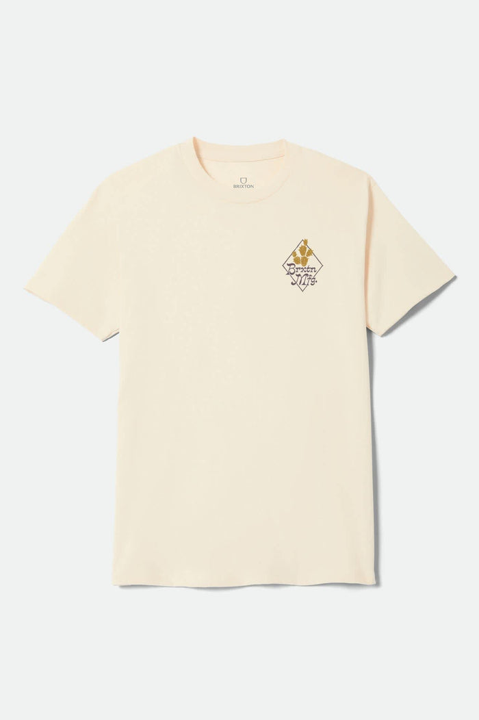 Men's Steady Standard T-Shirt in the color Cream - Front Product View