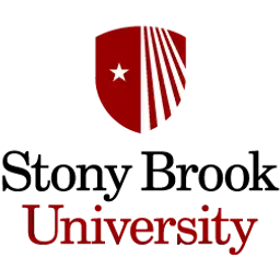 A red shield with a white star and rays is displayed, positioned above the word "University" in a matching red font against a black background.