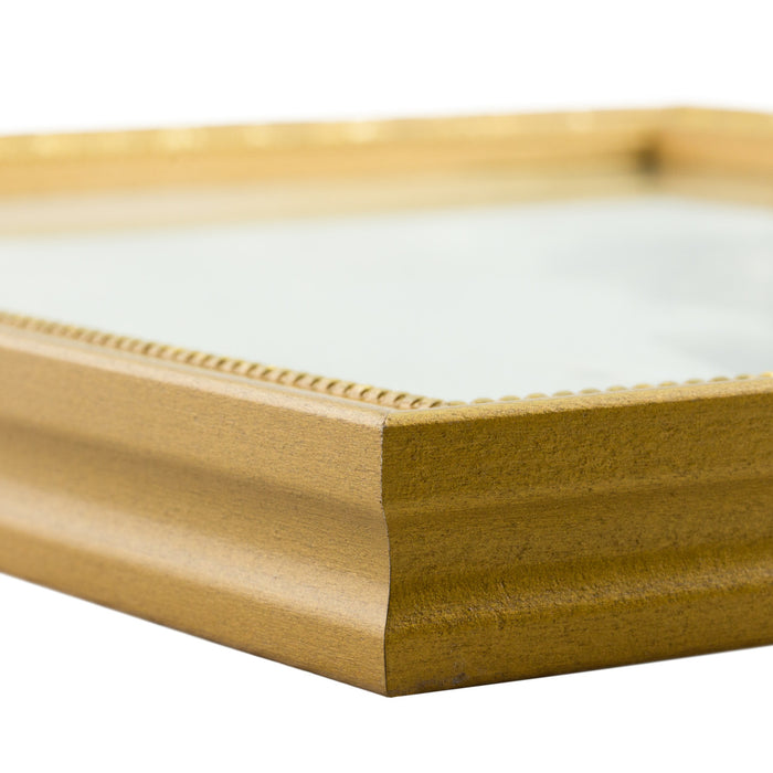 Stratton .75", Matted Aged Gold Picture Frame - 4 Piece Set