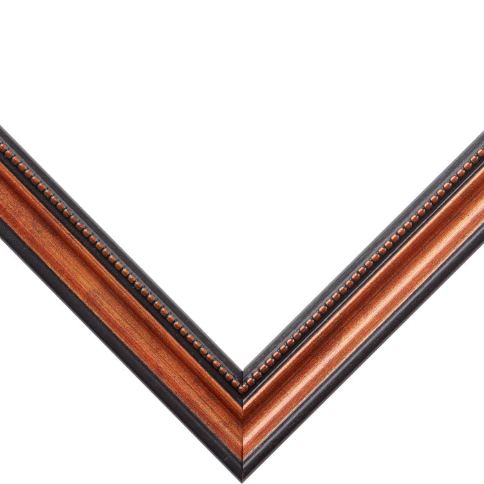 Stratton .75", Matted Ornate Copper and Black Picture Frame