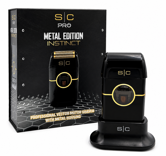 Stylecraft Instinct Double Foil Metal Shaver - Black