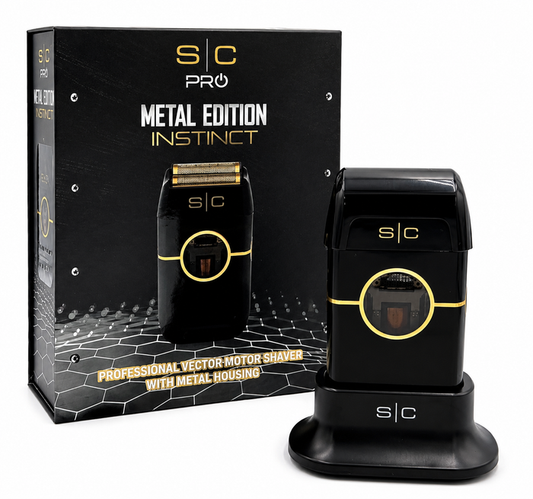 Stylecraft Instinct Double Foil Metal Shaver - Black