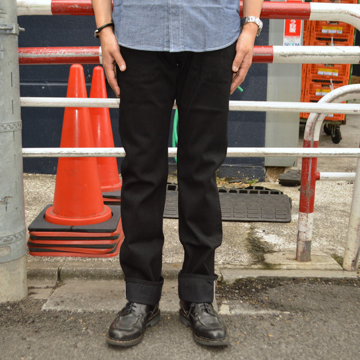 SUGAR CANE "SC41470" 13oz Black Denim SLIM FIT