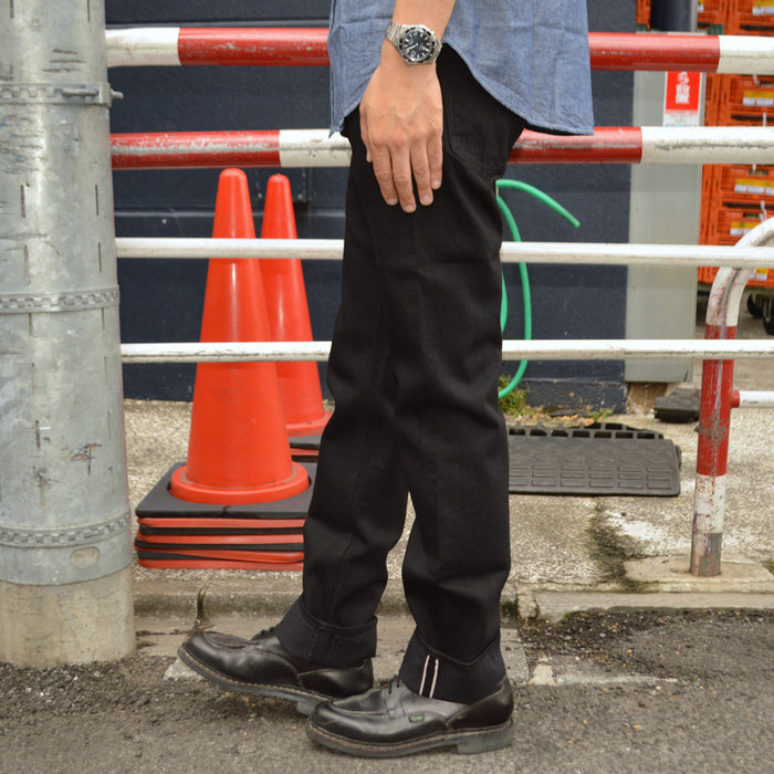 SUGAR CANE "SC41470" 13oz Black Denim SLIM FIT