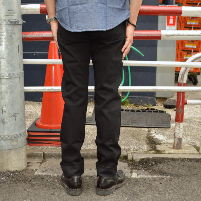 SUGAR CANE "SC41470" 13oz Black Denim SLIM FIT
