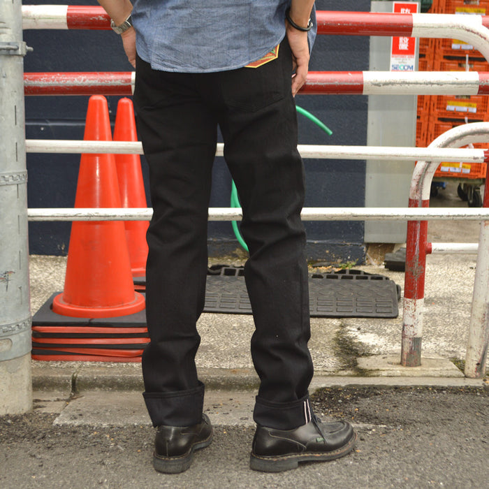 SUGAR CANE "SC41470" 13oz Black Denim SLIM FIT