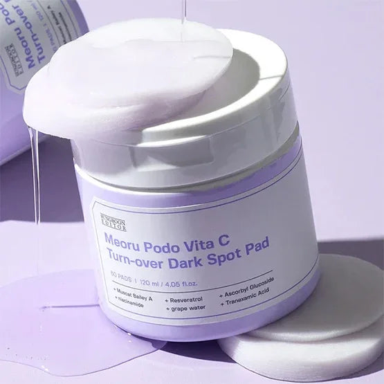[SUNGBOON EDITOR] Meoru Podo Vita C Turn-over Dark Spot Pad 140ml 60EA - Ballagrio