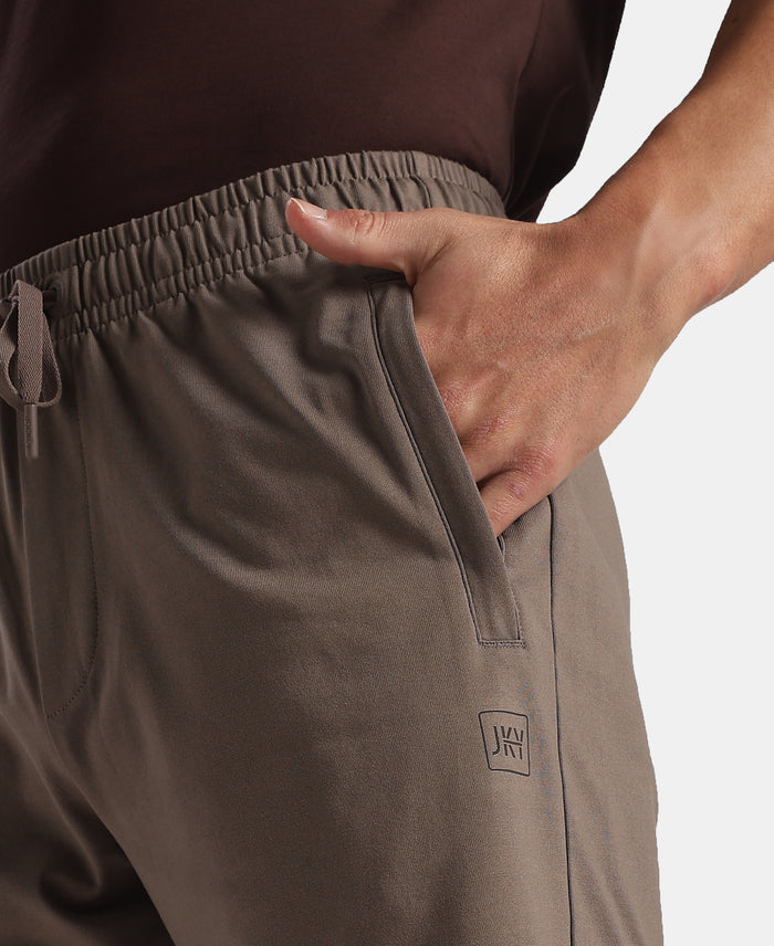 Super Combed Cotton Rich Straight Fit Shorts with Zipper Pockets - Dark Khaki & Java