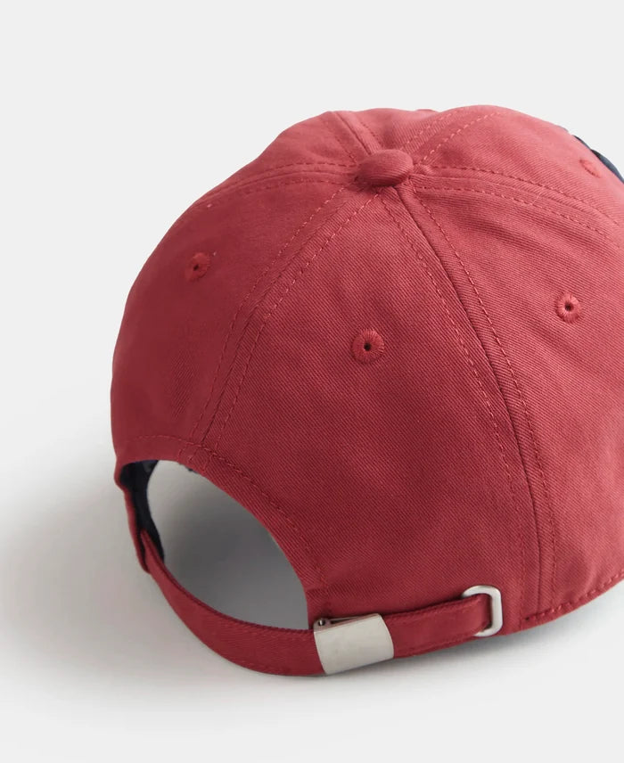 Super Combed Cotton Solid Cap with Adjustable Back Closure - Maroon-3