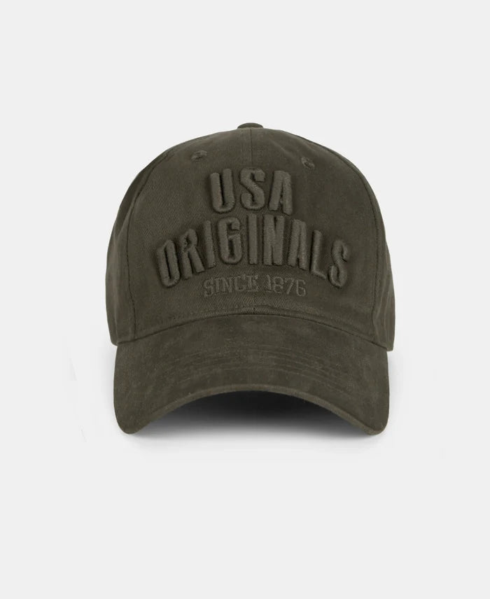 Super Combed Cotton Solid Cap with Adjustable Back Closure - Olive