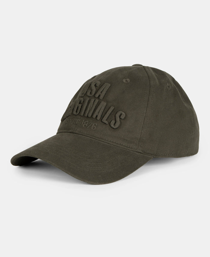 Super Combed Cotton Solid Cap with Adjustable Back Closure - Olive