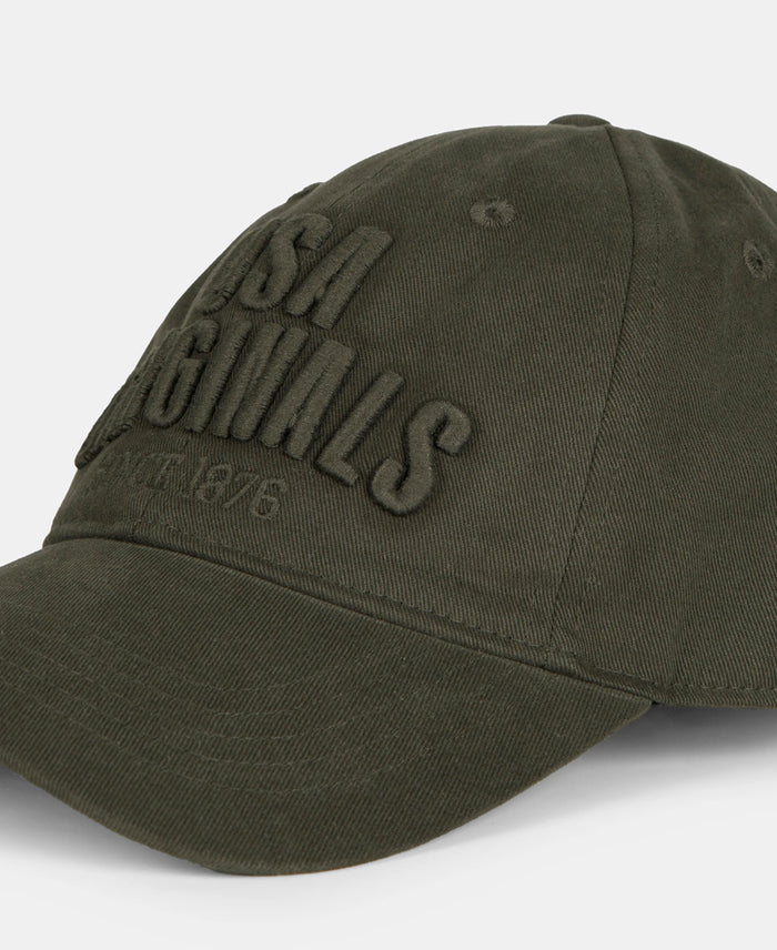 Super Combed Cotton Solid Cap with Adjustable Back Closure - Olive
