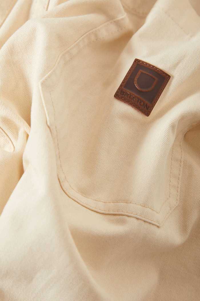 Men's Surplus Vintage Wash Herringbone Short in the color Whitecap - Additional Laydown image