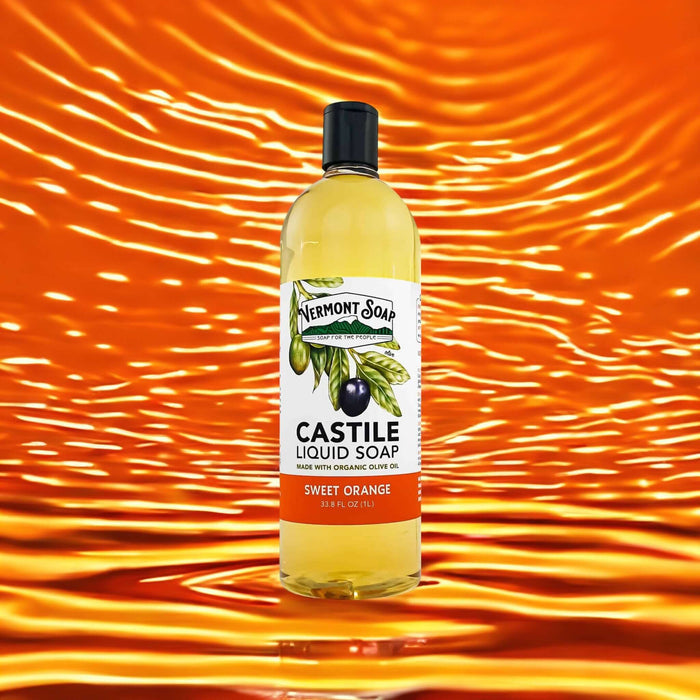 Sweet Orange Castile Liquid Soap - Vermont Soap