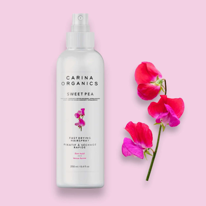 Sweet Pea Fast Drying Hair Spray 250ml - Carina Organics