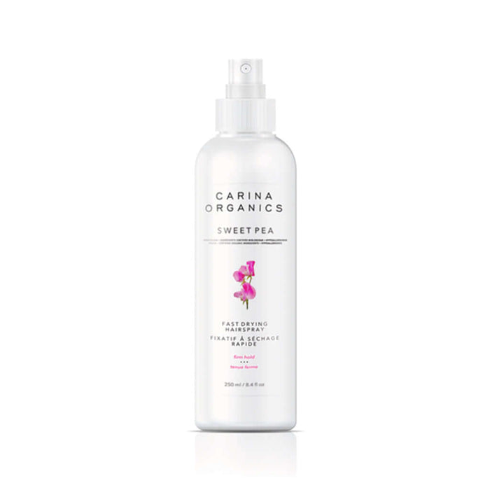 Sweet Pea Fast Drying Hair Spray 250ml - Carina Organics