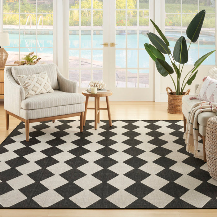 Tapis rectangulaire d'intérieur/extérieur Positano 8x10