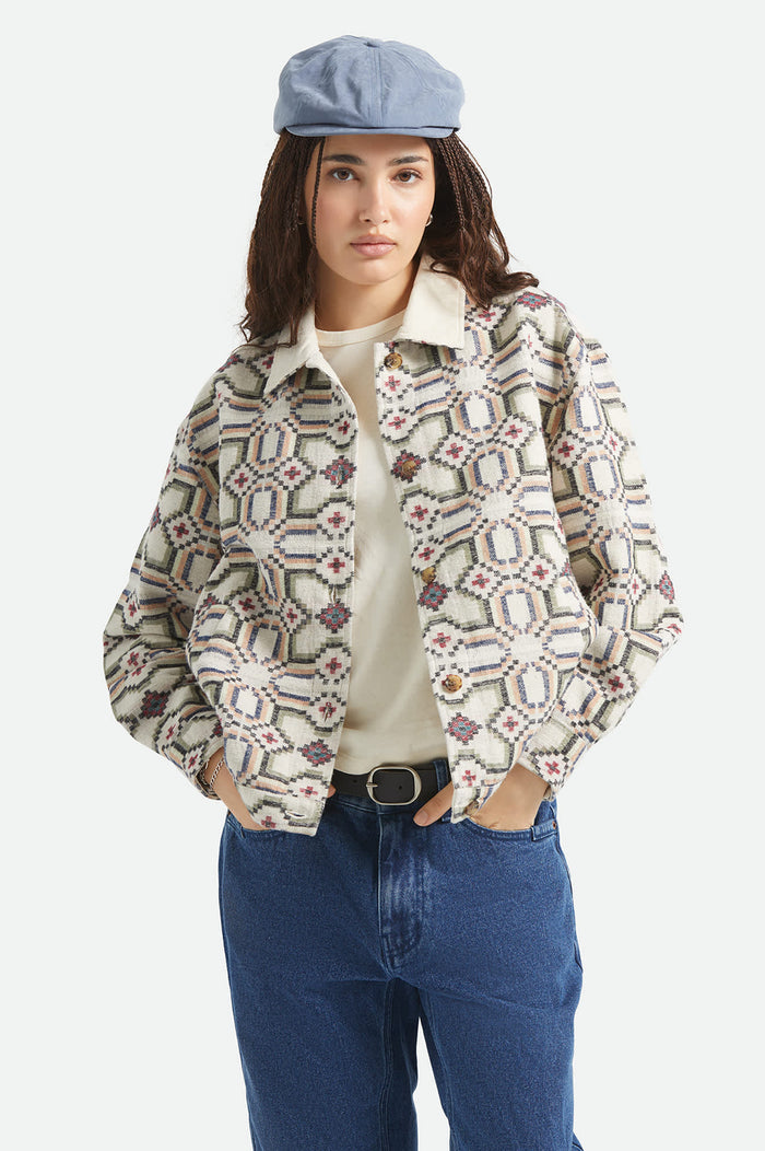 Women's The Alfama Jacket in the color Digi Tile - Women's Front View