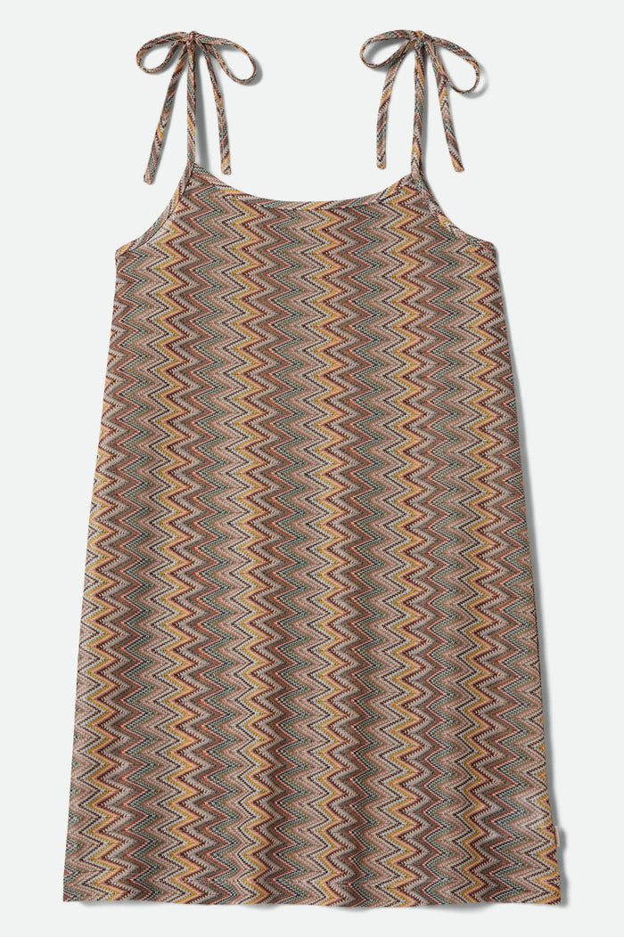 Women's The Cabana Mesh Tunic Dress in the color Multi Color Zigzag - Front Product View