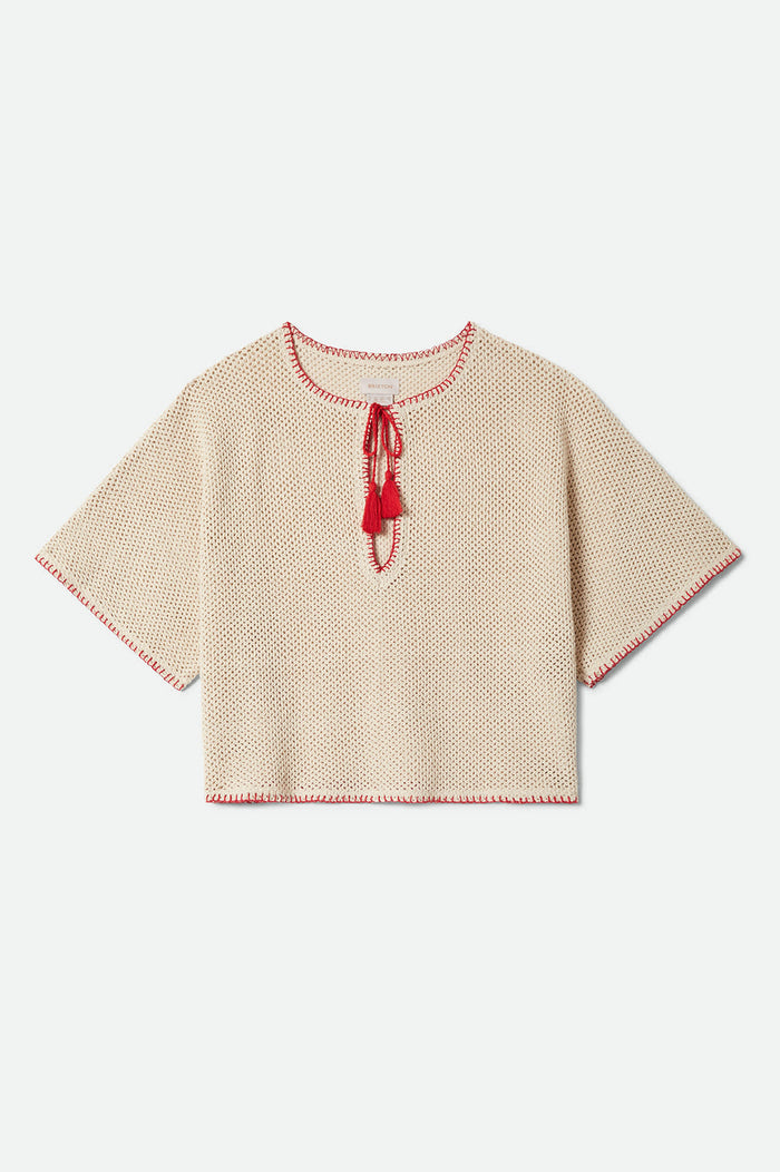 Women's The Crochet Cover Up in the color Timeless Taupe - Front Product View