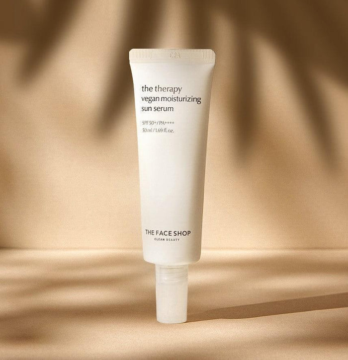 [THE FACE SHOP] The Therapy Vegan Moisturizing Sun Serum SPF 50+ PA++++ 50ml - Ballagrio