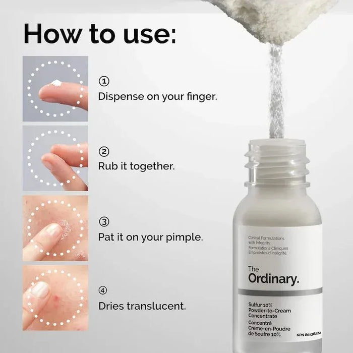 [The Ordinary] Sulfur 10% Powder-to-Cream Concentrate 5g - Ballagrio