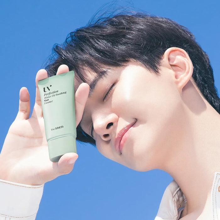 [the SAEM] UV Perfection Water Fit Soothing Sun Essence (1+1) SPF 50+ PA++++ 50ml*2EA - Ballagrio