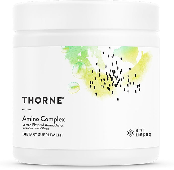 Thorne Amino Complex EAA and BCAA Powder, Lemon, 8.1 oz - SP637-Bottle - LL Medico