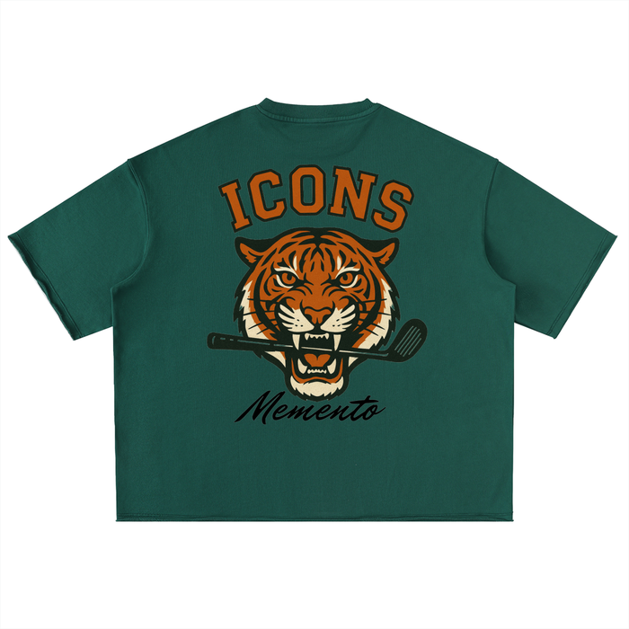Tiger Woods Washed Rolled Hem Half Sleeve T-Shirt - Memento Mori Clothing