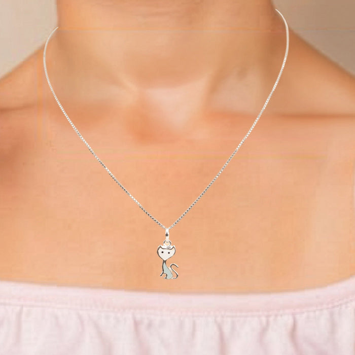 Tiny Kitty Necklace