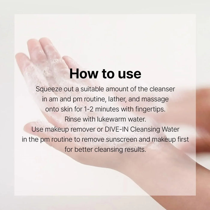 [Torriden] DIVE-IN Low Molecular Hyaluronic Acid Cleansing Foam 150ml - Ballagrio