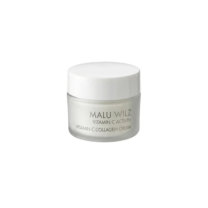 MALU WILZ Vitamin C Collagen Cream (15 ml) – Festigende Anti-Aging Gesichtscreme im Travel Size Tiegel.
