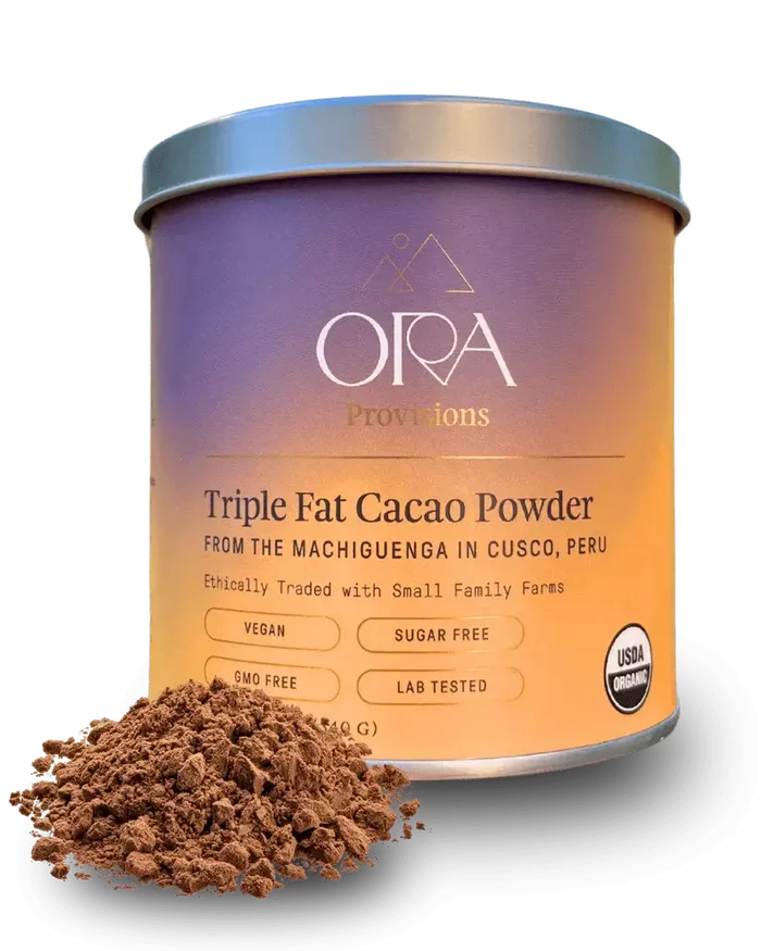 Triple Fat Cacao Powder – 100% Organic Cacao (340g) | Ora Cacao