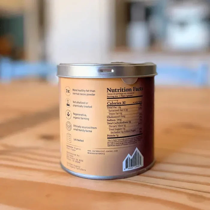 Triple Fat Cacao Powder – 100% Organic Cacao (340g) | Ora Cacao