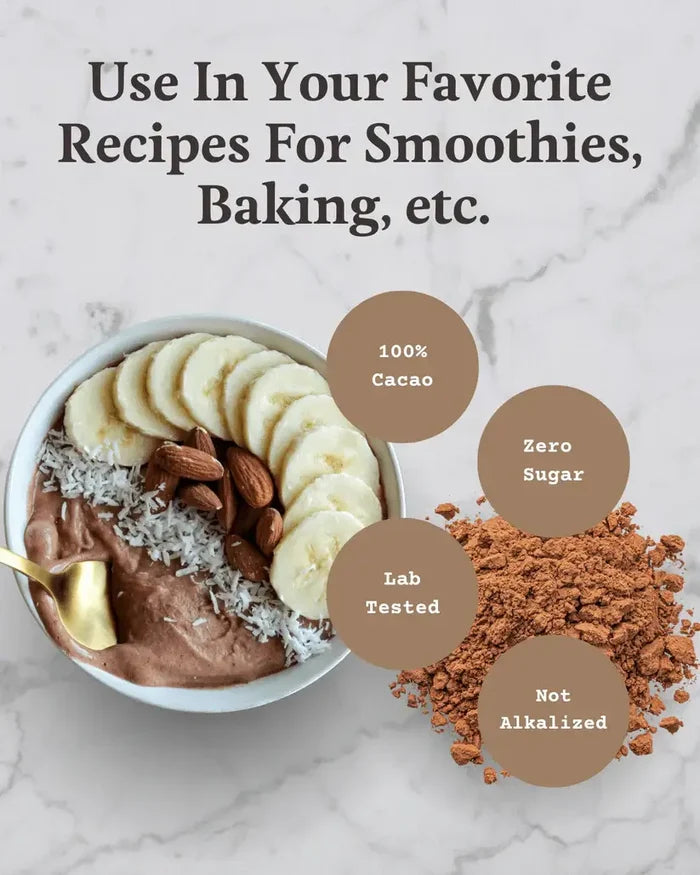 Triple Fat Cacao Powder – 100% Organic Cacao (340g) | Ora Cacao