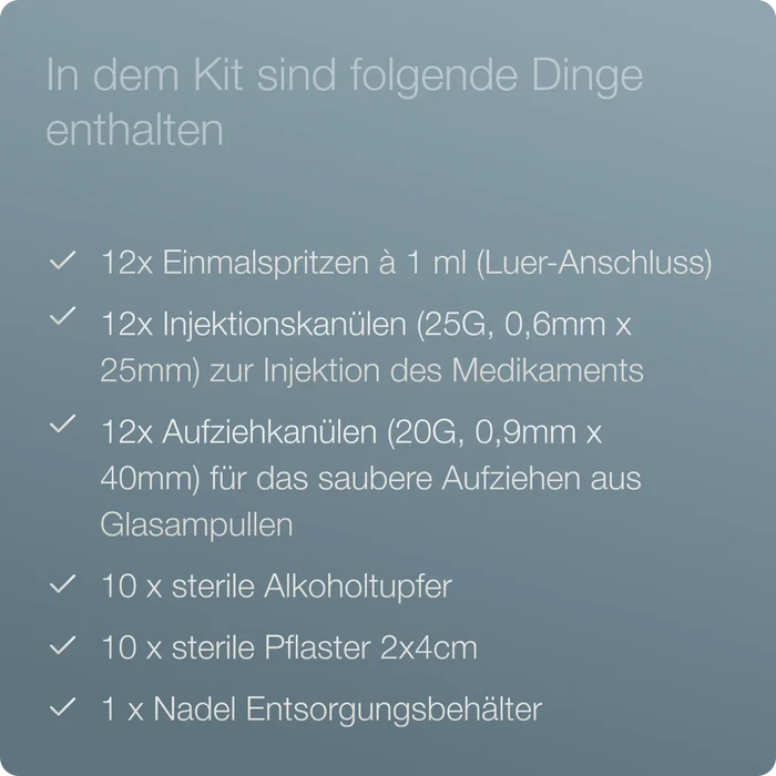 TRT Injektion Applikations-Kit