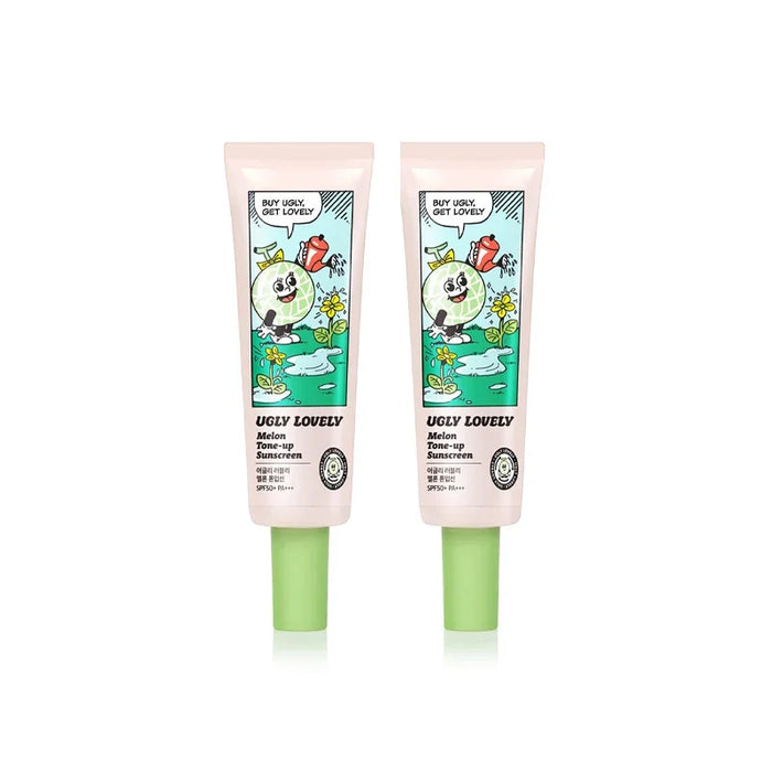 [UGLY LOVELY] Melon Tone Up Sunscreen (1+1) SPF 50+ PA+++ 50ml*2EA - Ballagrio