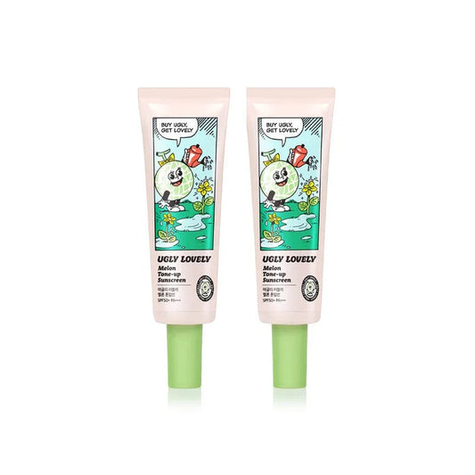 [UGLY LOVELY] Melon Tone Up Sunscreen (1+1) SPF 50+ PA+++ 50ml*2EA - Ballagrio