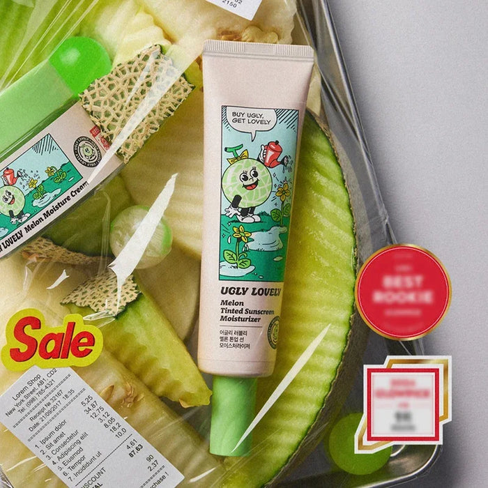[UGLY LOVELY] Melon Tone Up Sunscreen (1+1) SPF 50+ PA+++ 50ml*2EA - Ballagrio